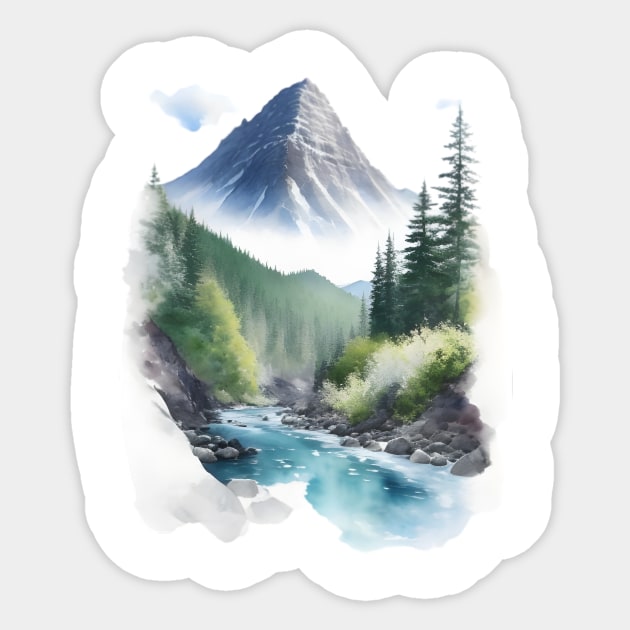 Clean and fresh nature illustration Sticker by emofix